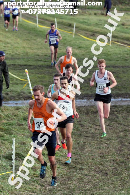 Senior mens North Eastern Cross Country, 2018 Northern Cross Country Champs., Wrekenton, Gateshead. Photo:  David T. Hewitson/Sports for All Pics